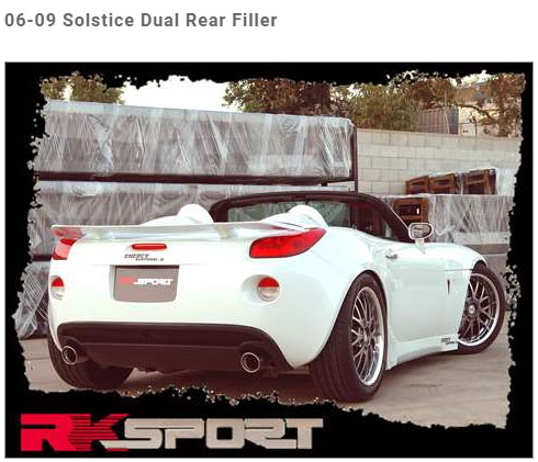 RK Sport Solstice Fiberglass Filler Panel (dual exhaust)