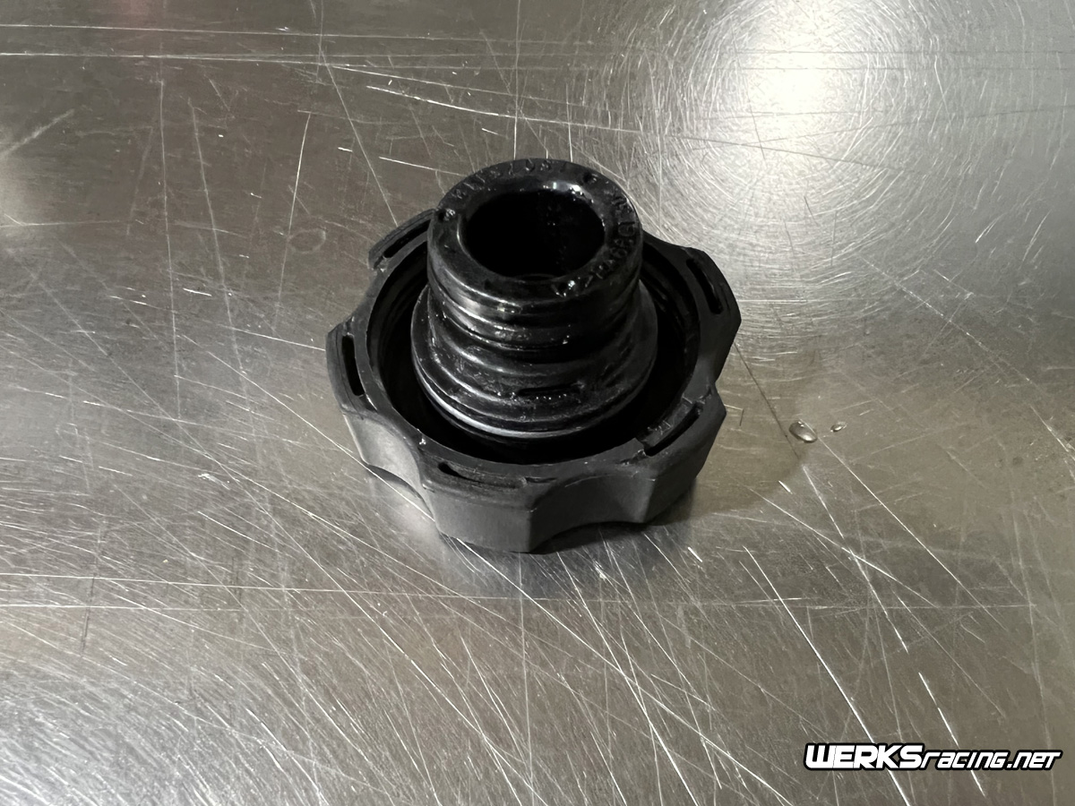 Weld bung accepts this type of GM filler cap - Not included with bung purchase