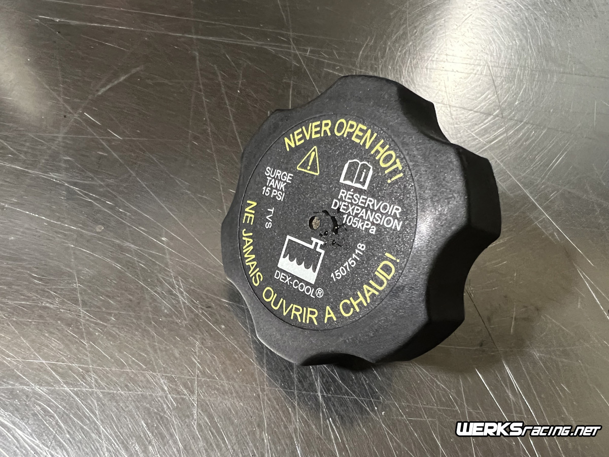 Weld bung accepts this type of GM filler cap - Not included with bung purchase